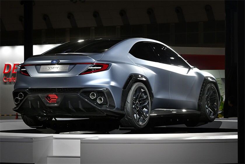 With its large diffuser and diagonally situated quad exhaust tips, the Viziv Performance Concept's rear-end is quite aggressive - don't expect to get too close a look on the street or track
