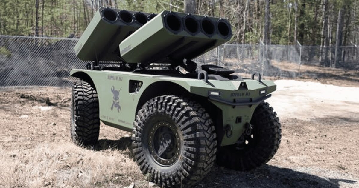 Robotic Ripsaw M1 built to scout and draw fire for US Marines