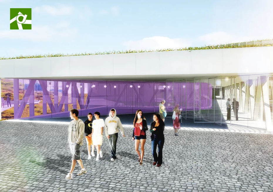 A BIG visualization of its Faroe Islands Education Center (Image: BIG)