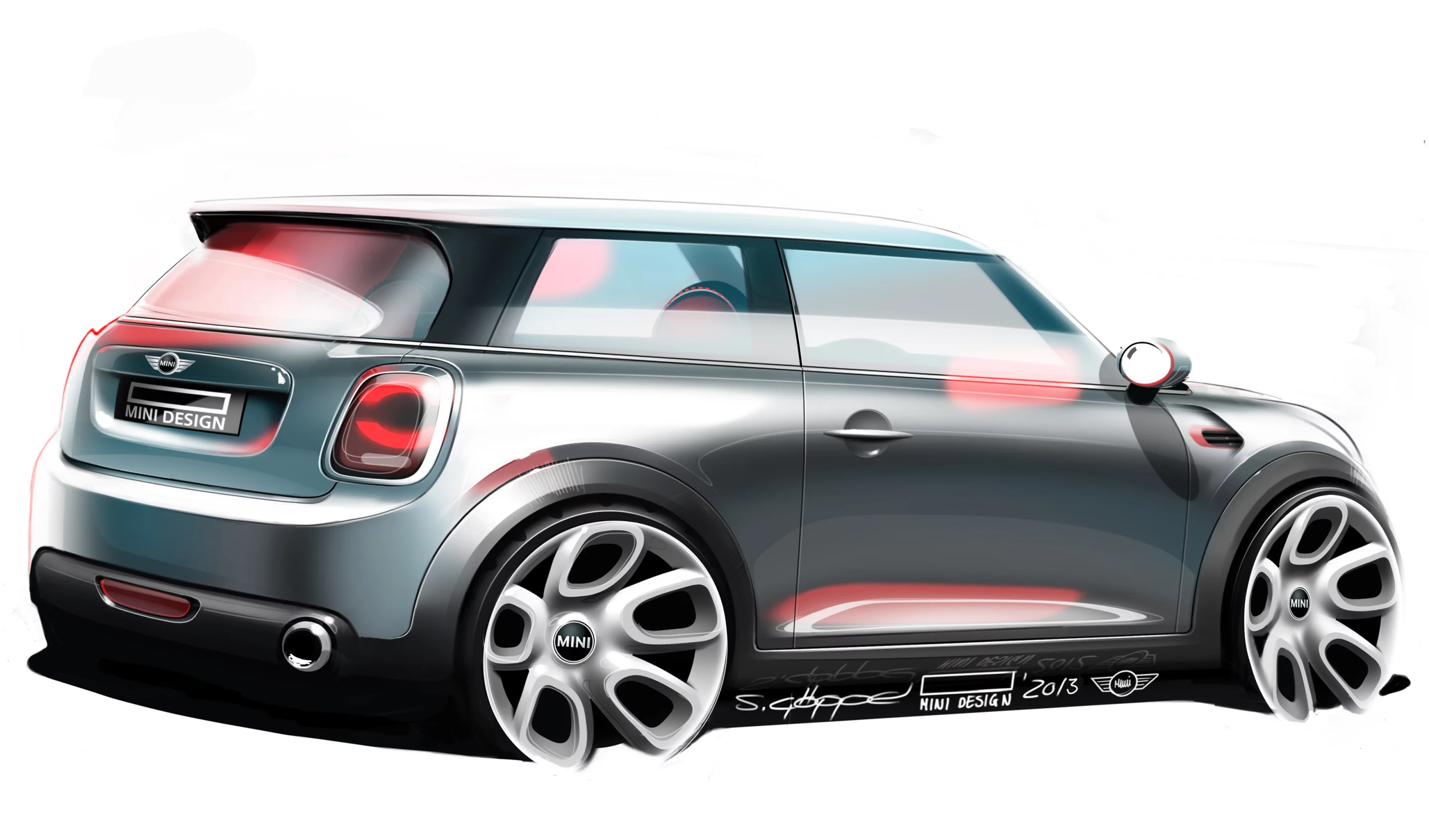 Mini Cooper design art