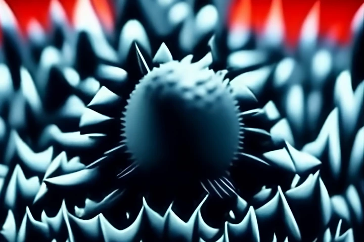Researchers have developed a nanospike silicon surface that impales and destroys a common virus