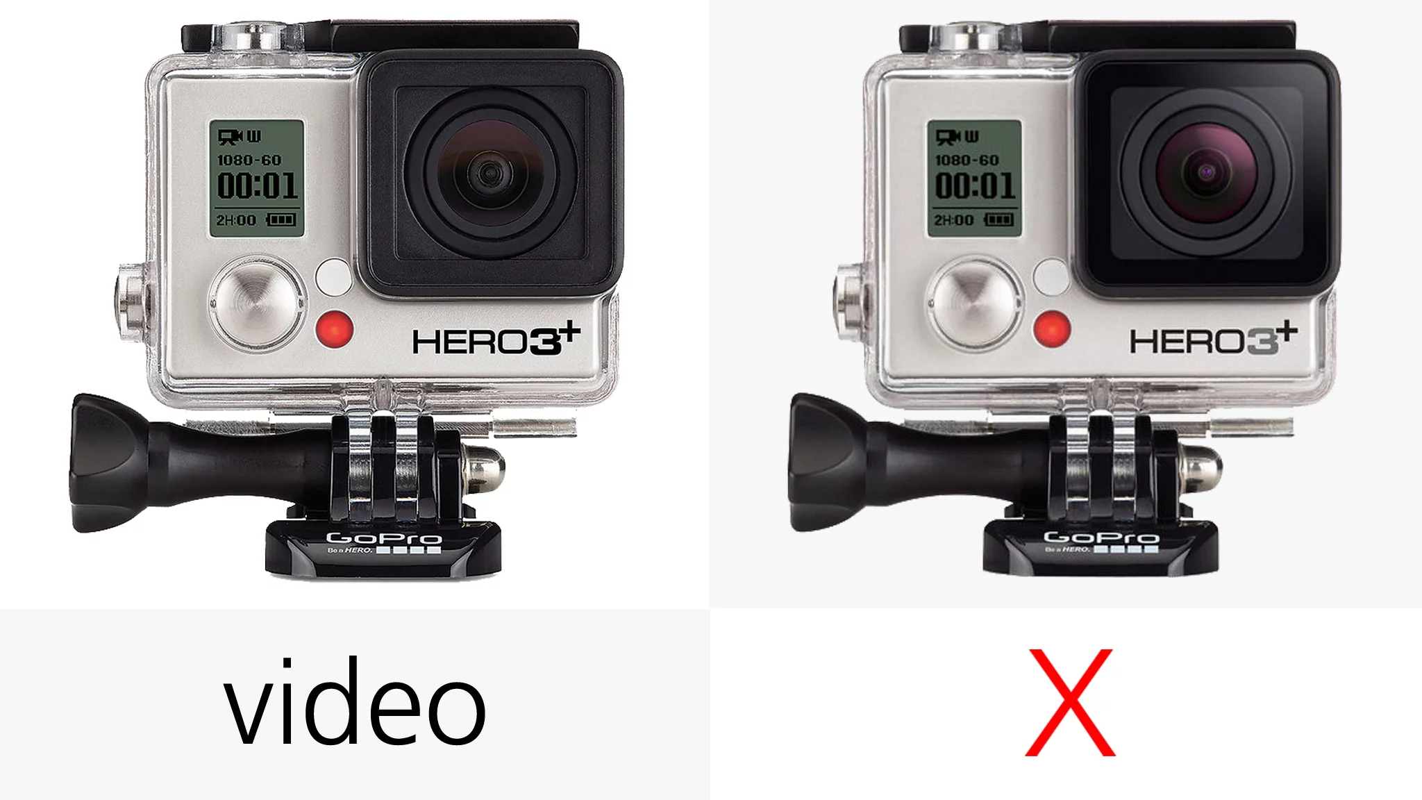 The GoPro Hero3+ can only use Protune when shooting video