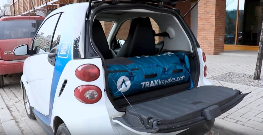 Taking a tiny car to the water