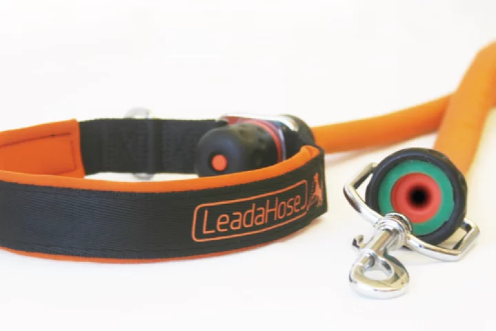 The LeadaHose aims reduce the hassle of cleaning up a muddy dog
