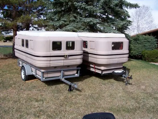 Teal Campers come in several different sizes and configurations