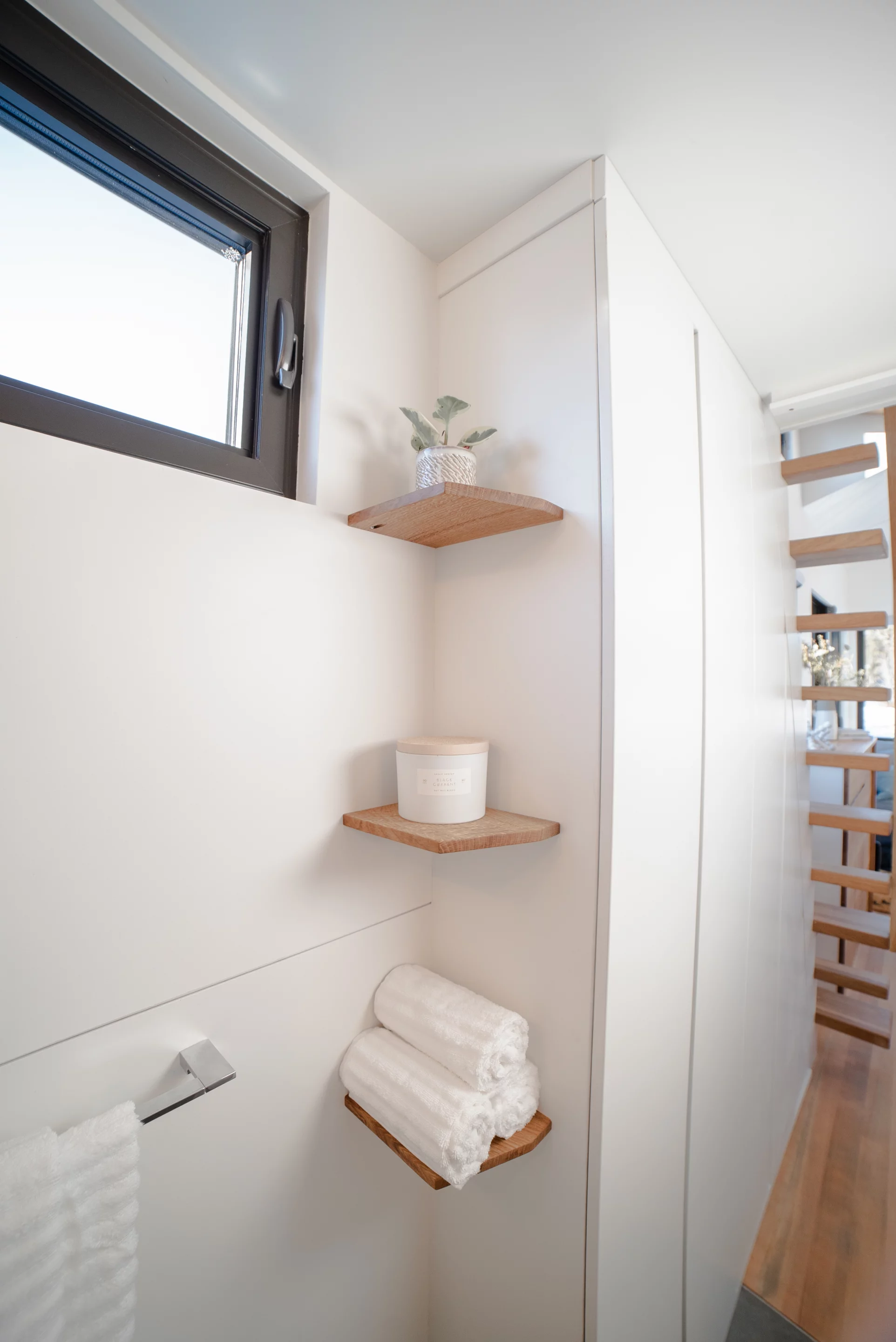 Every nook and cranny was used for storage space in the home