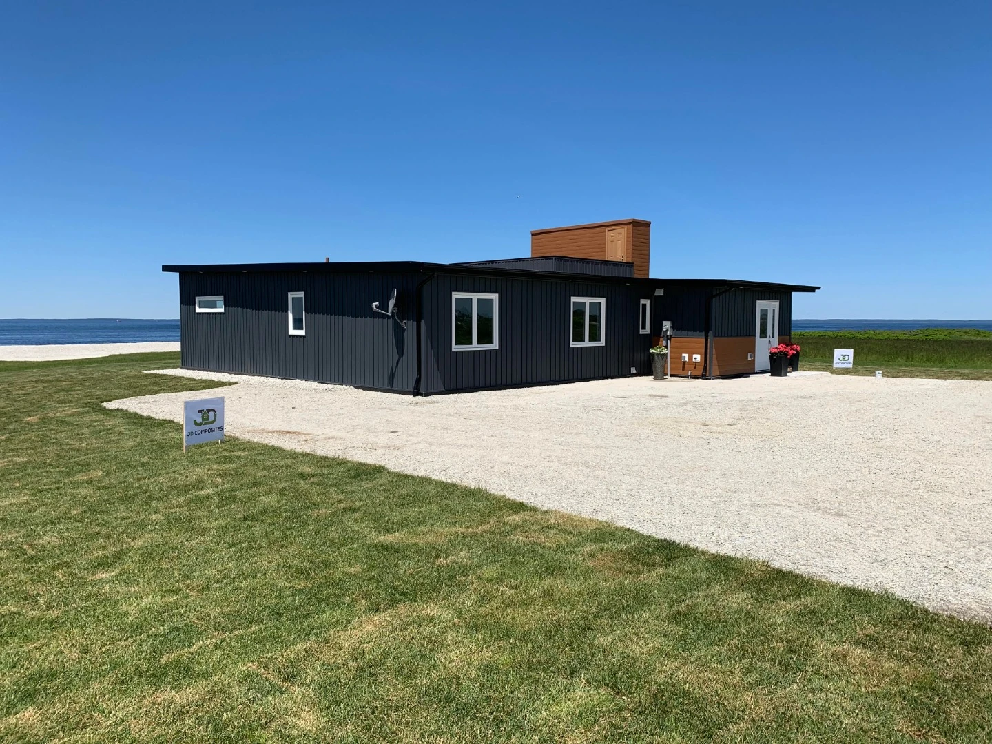 Armacell created the prefabricated wall panels for the home using PET (polyethylene terephthalate) core foam green technology