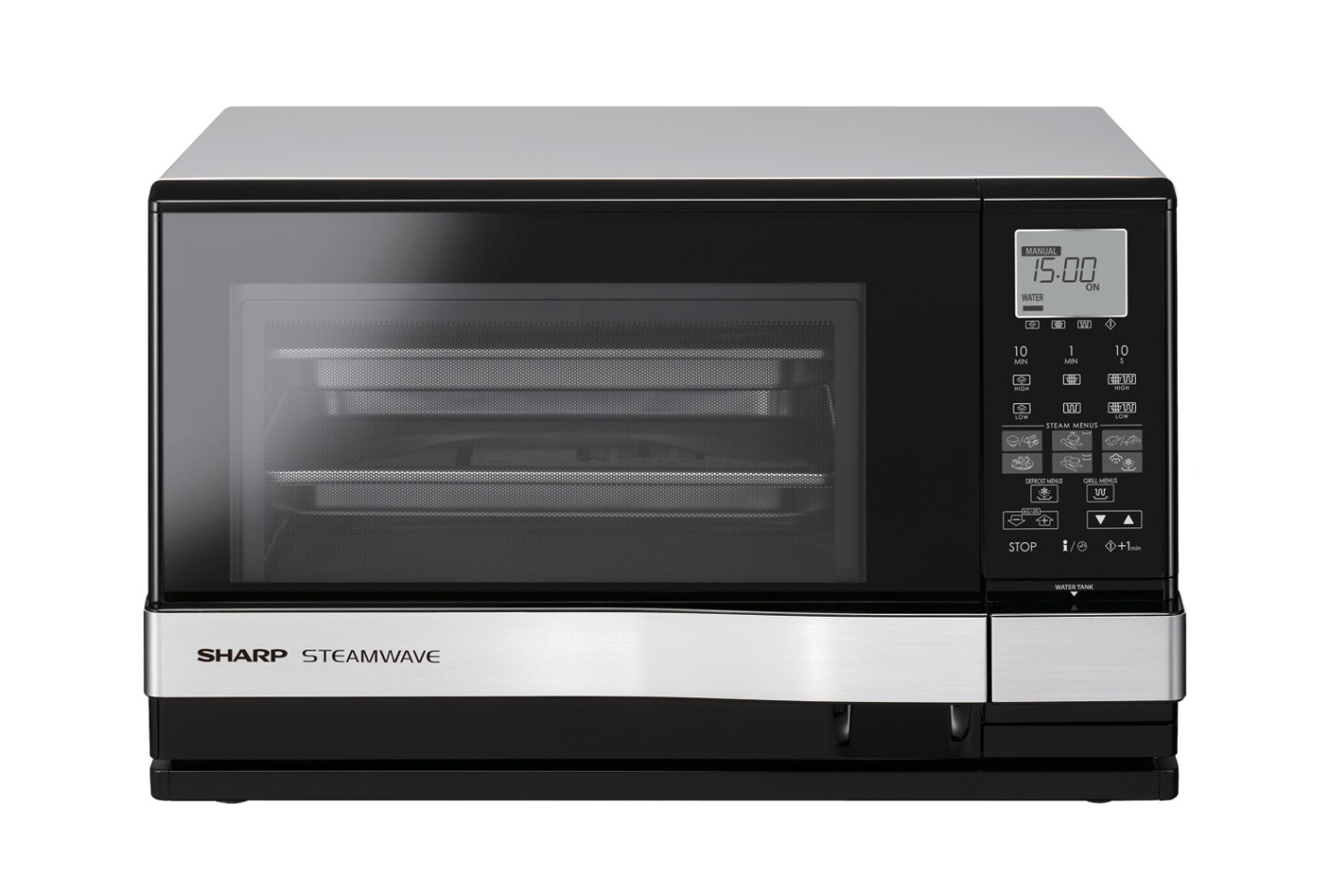 Sharp shows new 3in1 oven steam, grill, microwave