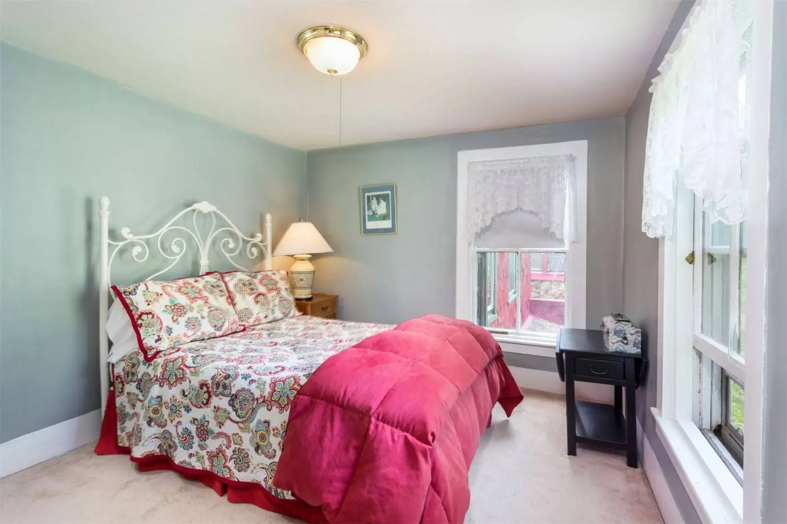 Bedroom inside the Tyringham Gingerbread House estate