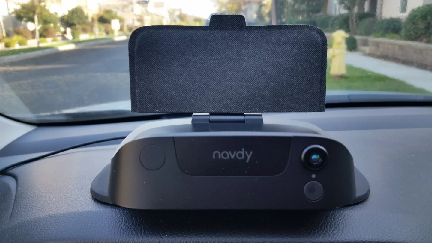 The Navdy head up display is easily set up in nearly any car made before 1996