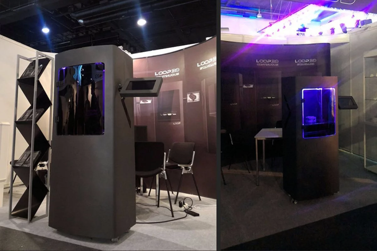 The Loop 3D printer can automatically clear models from its build plate, without operator involvement