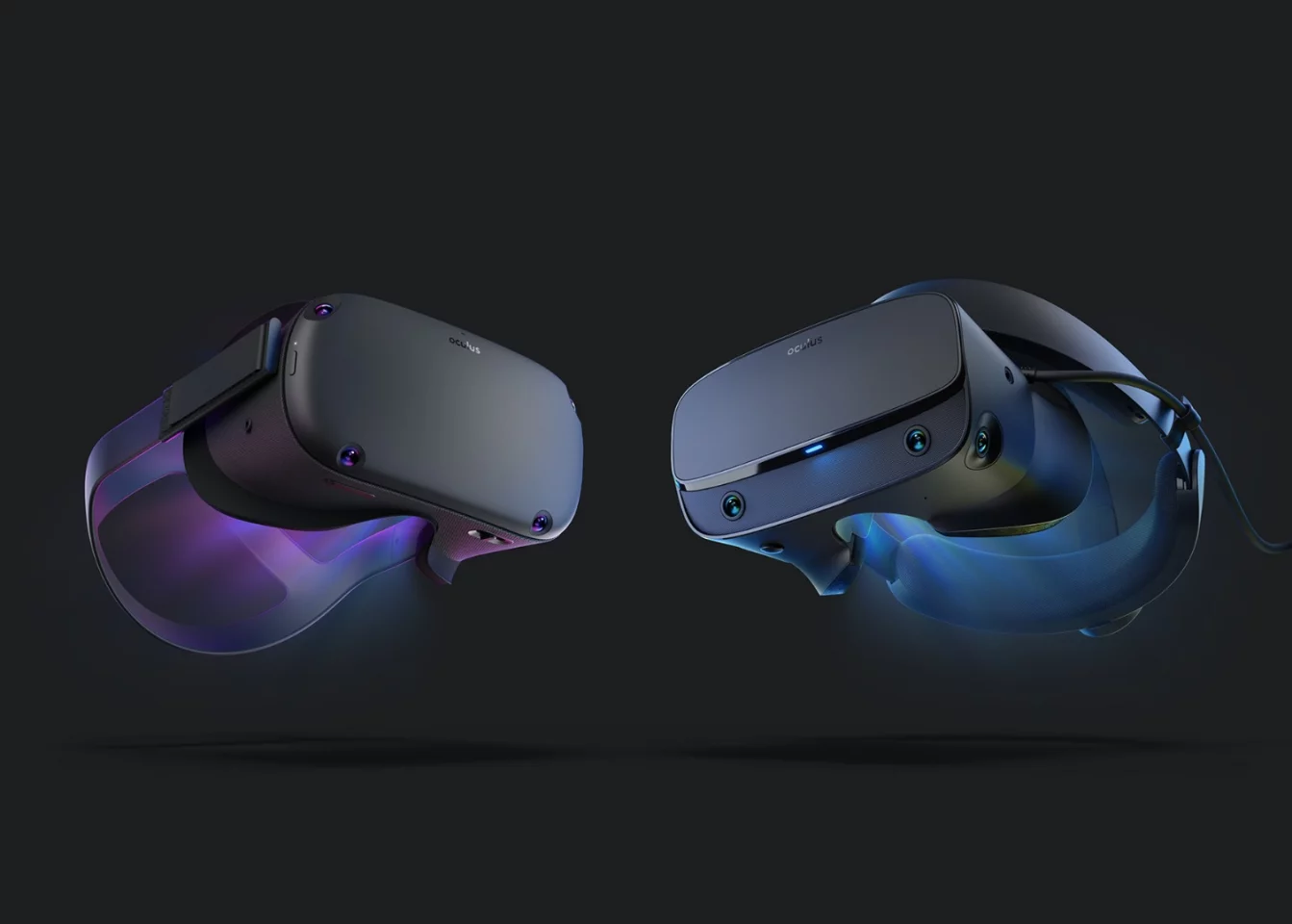 Both the Oculus Quest (left) and Oculus Rift S (right) are going on sale in spring 2019 for US$399