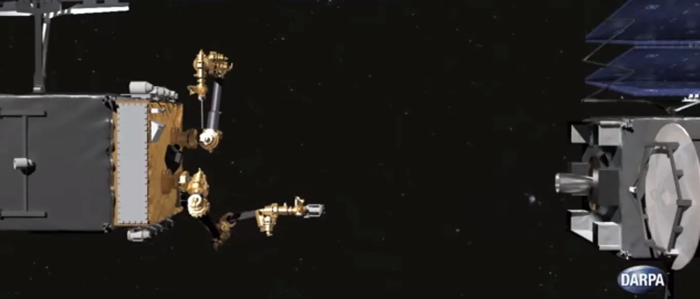 The DARPA RSV approaching a faulty satellite