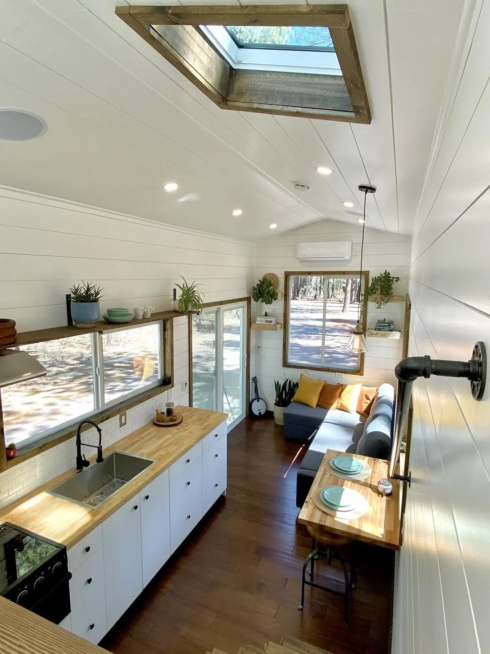 The Sonoma features generous glazing, including multiple skylights