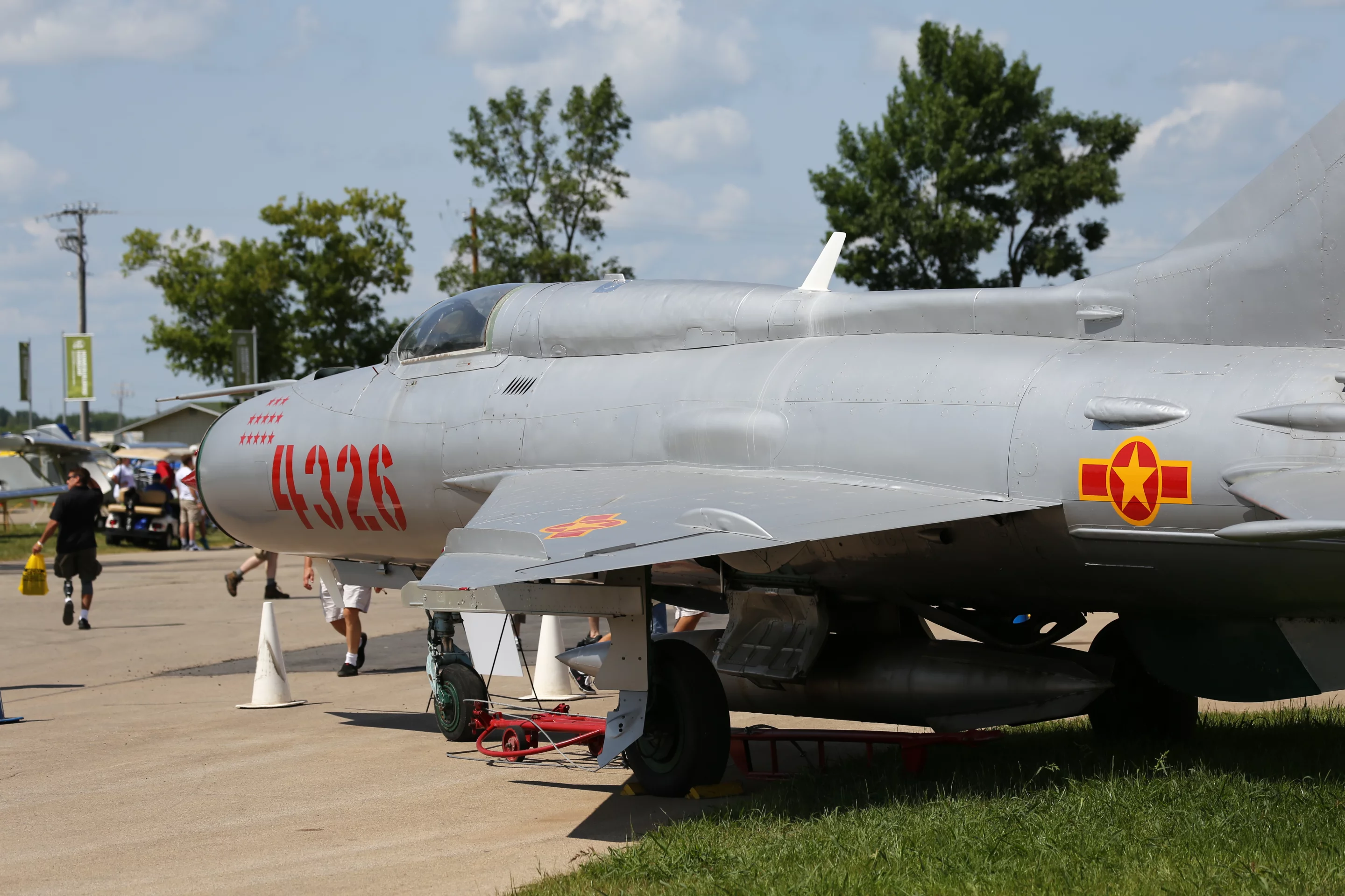 A Russian MiG from the early days of the Cold War sits (Photo: Angus MacKenzie/Gizmag.com)