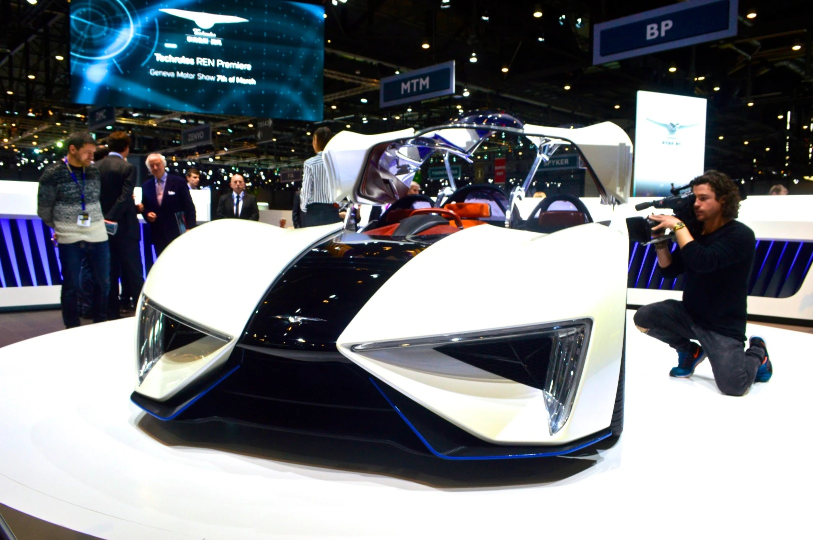 Techrules shows the final production design of its micro-turbine electric supercar at the 2017 Geneva Motor Show