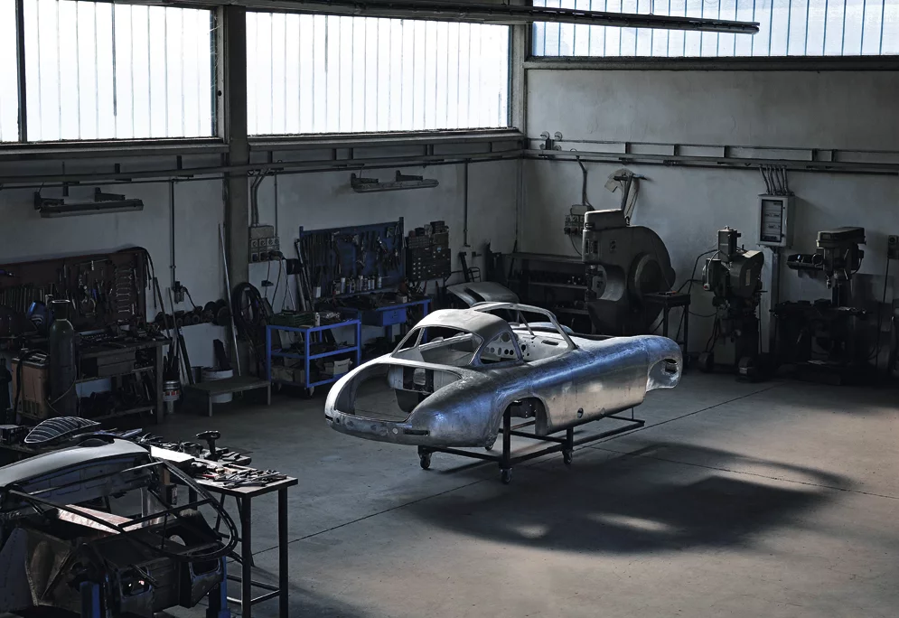 1952 Mercedes-Benz 300 SL undergoing restoration