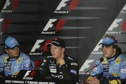 The three fastest men in practice all finished in the top four with Raikkonen retaining top spot in both cases - Fisichella and Alonso swapped spots