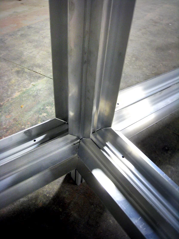 Comprising of a series of interlocking components, the single-room home does not require the use of power tools