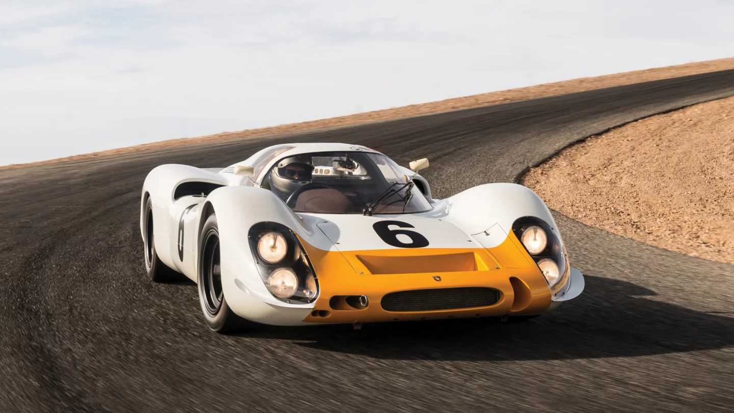 2018 Monterey Car Week Auction Report | 1968 Porsche 908 Works 'Short-Tail' Coupe | Failed to reach reserve price. High bid: $2,000,000 | Estimate: from $2,300,000 to $2,800,000 | Auction: RM-Sothebys | Lot 139 | Official Description