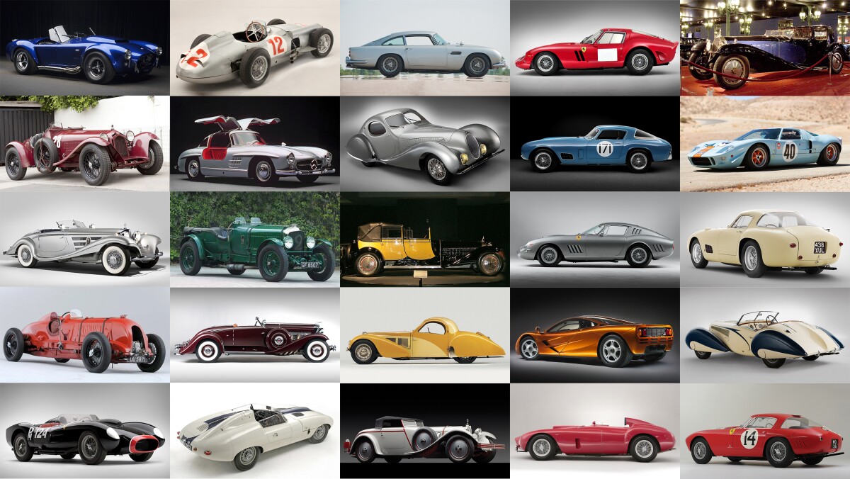 The Top 100 Most Expensive Cars Of All Time