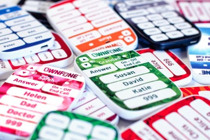 OwnFone is a small and light cellphone which lacks in features but is very accessible as a result