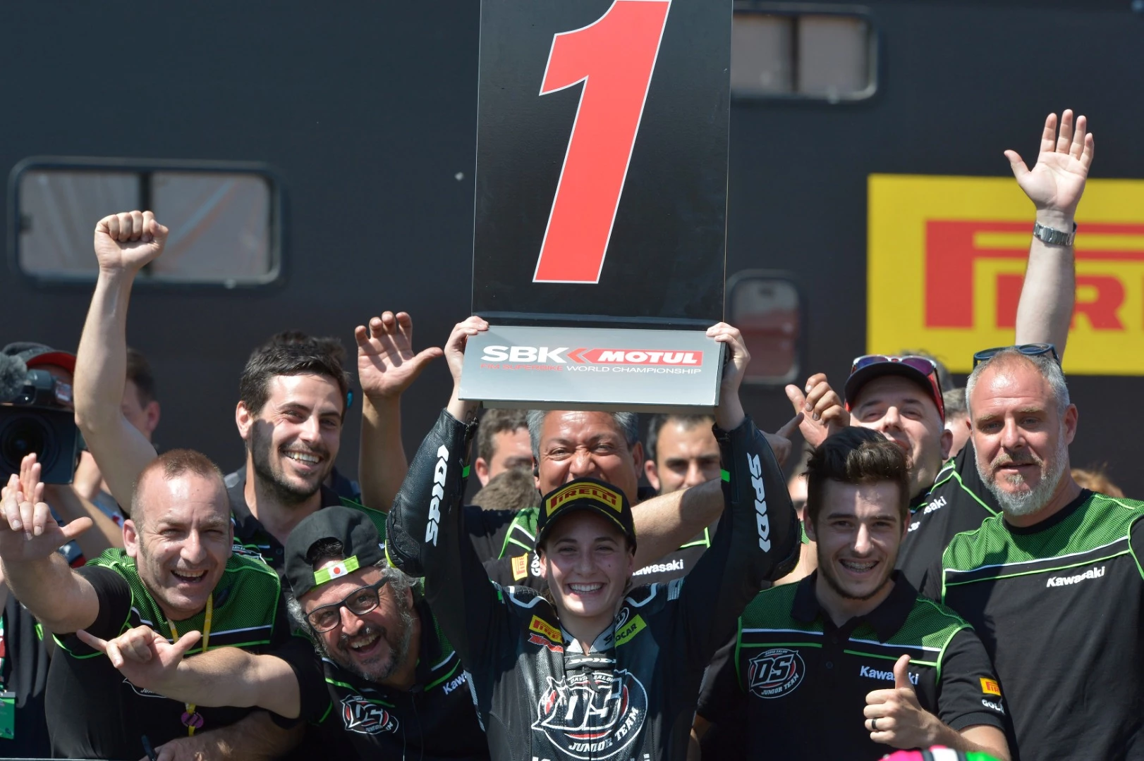 Anna Carrasco: First female world motorcycle champion ever! Magny Cours, France, September 30, 2018
