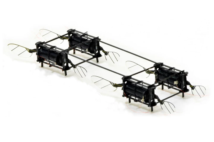 The prototype weighs about as much as a bumblebee