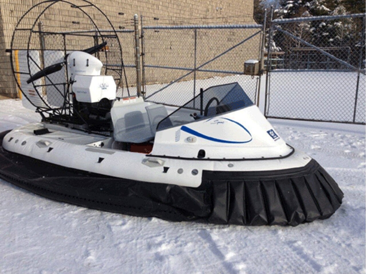 AirRider hovercraft showing hybrid skirt