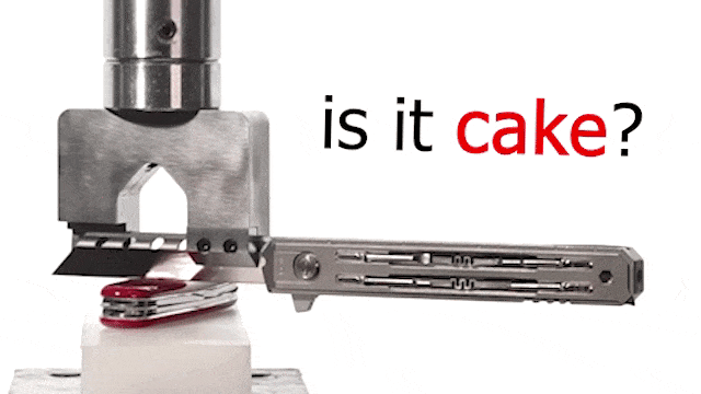Hacksmith Industries claims this M390 steel blade is strong enough to cut through practically anything you'll encounter – including other knives