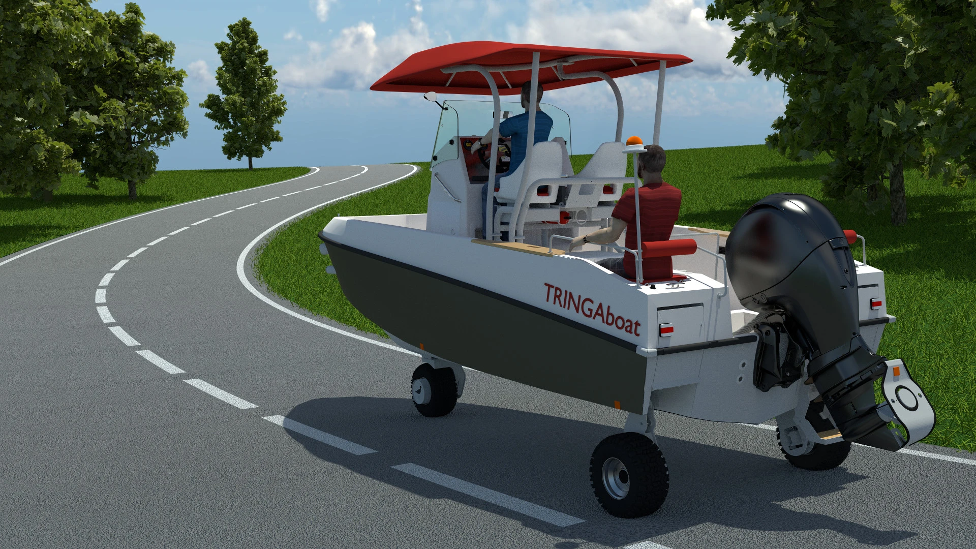 On the street, the Tringa will be able to drive up to 10 mph, so it's really limited to rolling through coastal neighborhoods to the water