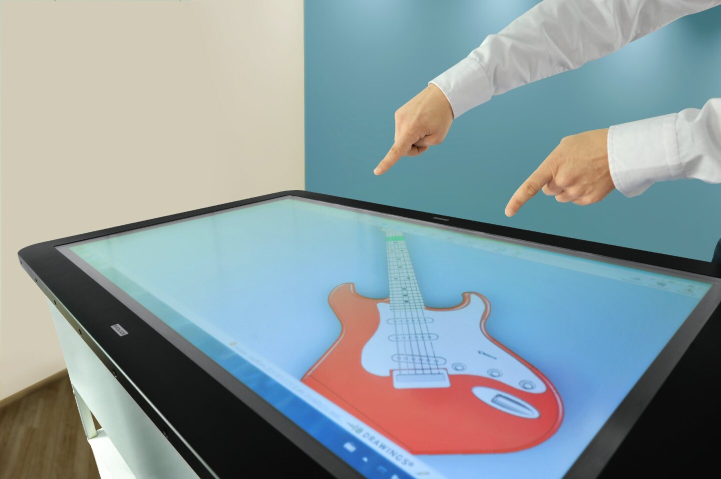 Manipulation of product images need not necessarily involve touching the screen