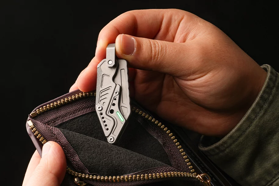 The Linkfin, retracted and ready for stowage