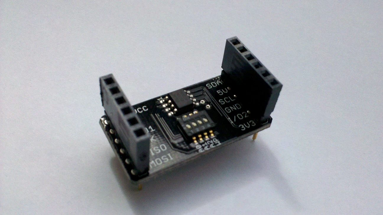 The FRAM-X BoardX add-on boasts 512 bytes of ferroelectric RAM.