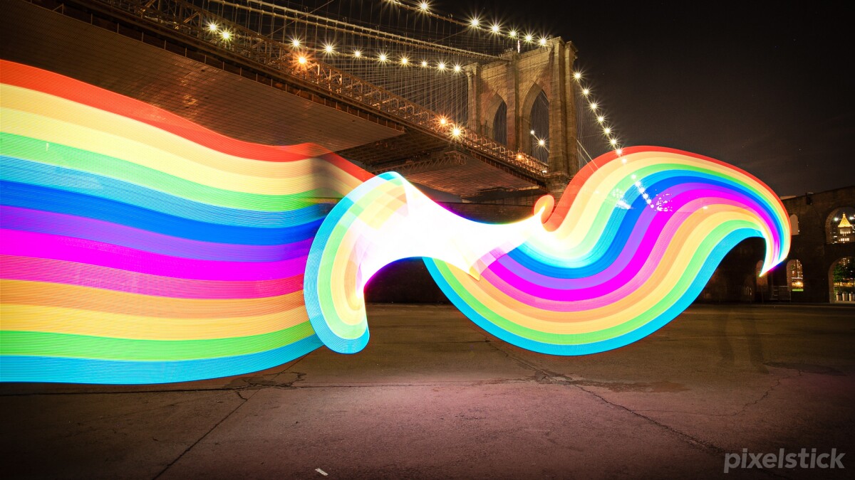 It's easy to spin or twirl the Pixelstick to create cool images (Photo: Bitbangerlabs)