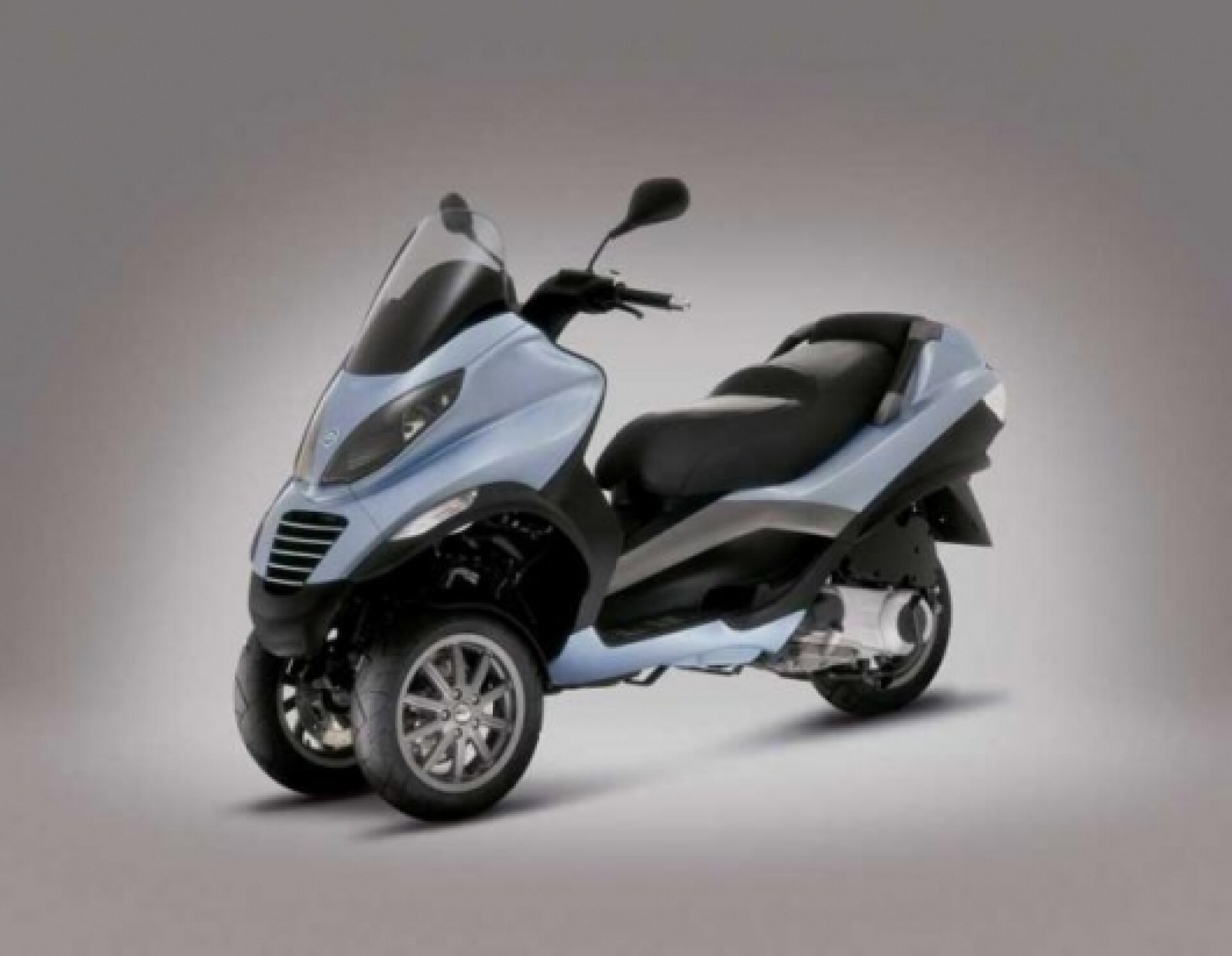 Vespa's very sporty three wheeled scooter