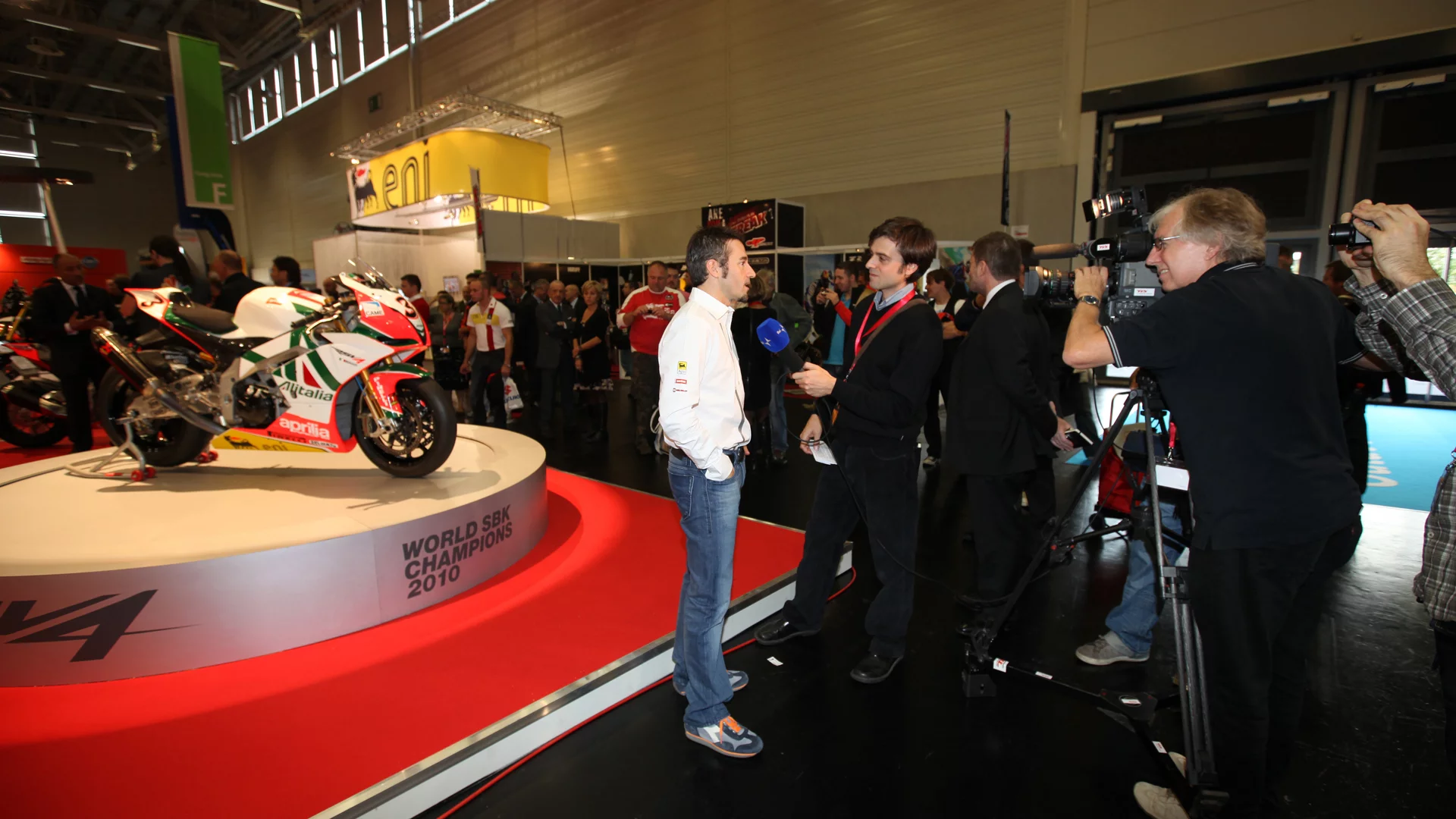 Max Biaggi and the bike his 2011 Superbike will be based on.