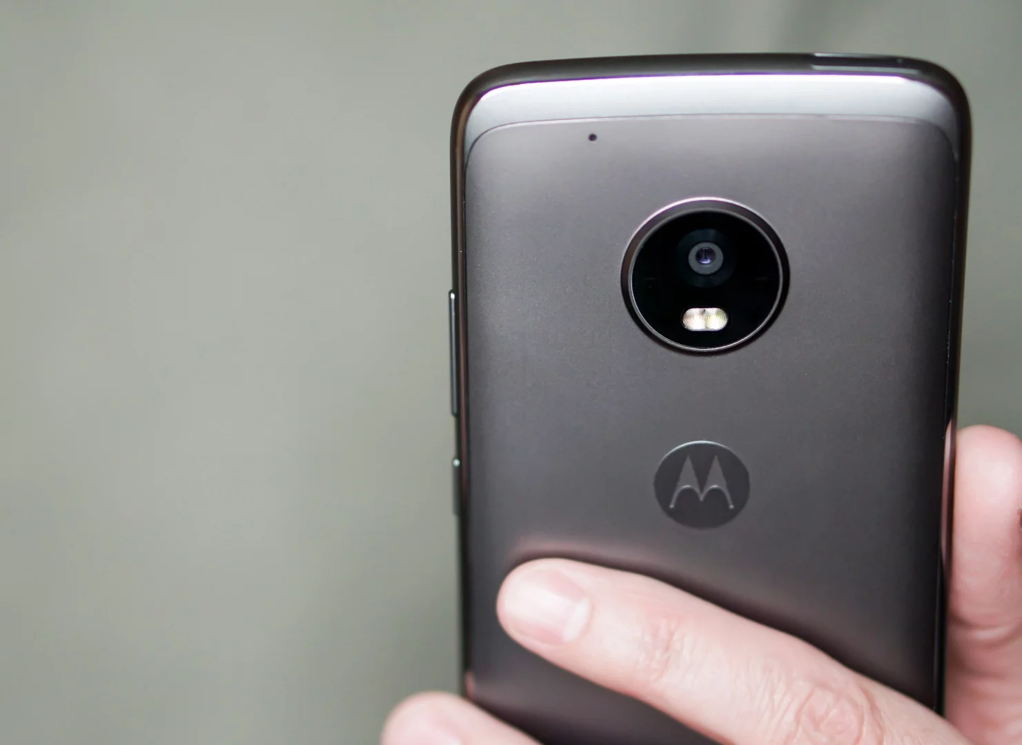 The Moto G5 Plus is the sharpest-looking entry in the series, with a metal back (to join its plastic edges)