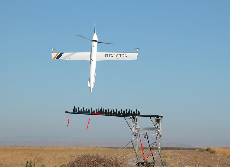 The Flexrotor takes off vertically from its launch platform
