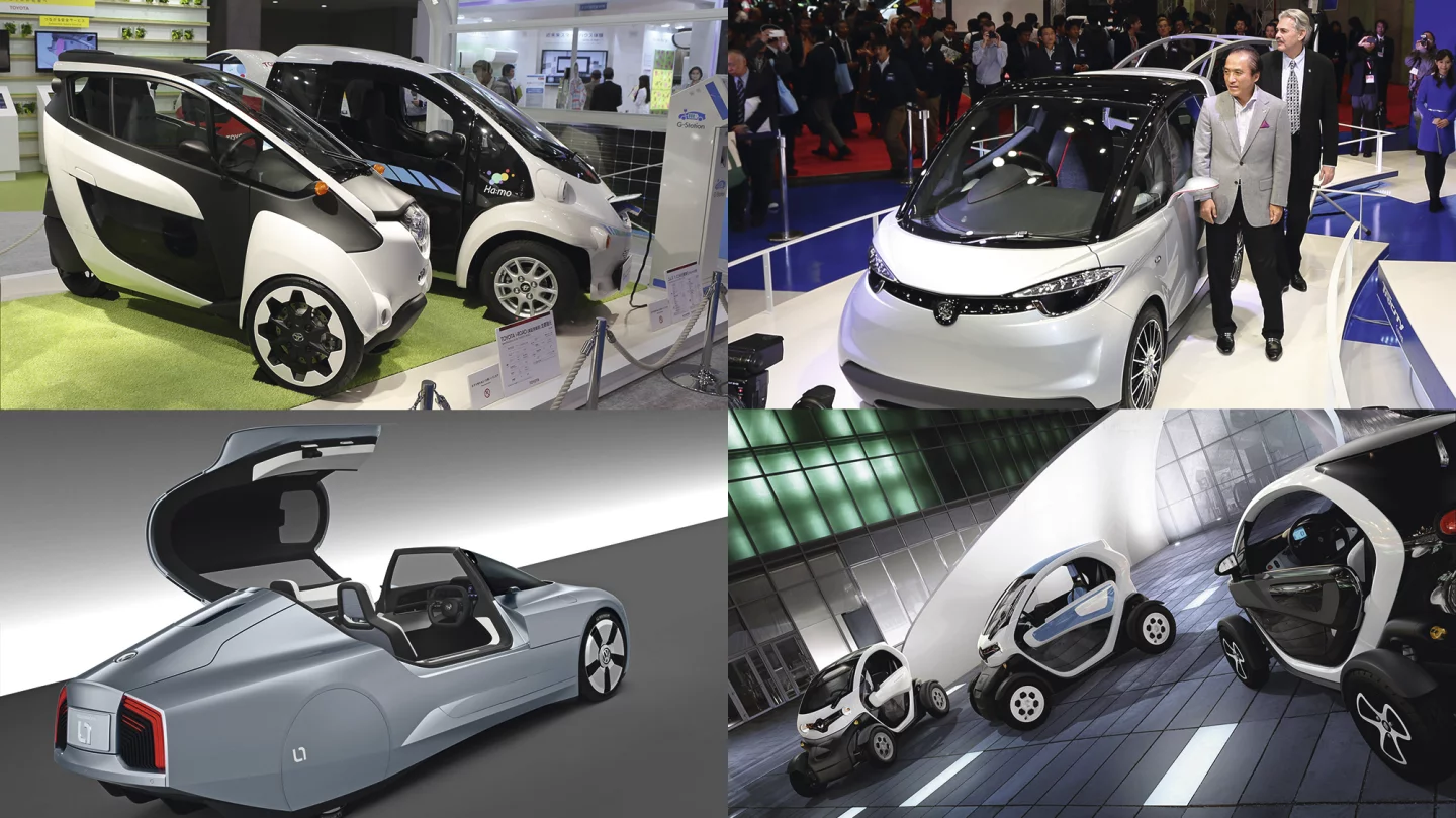 Narrow track four-wheelers will begin to encroach on motorcycle sales over the next decade as vehicles such as Toyota's i-Road, Yamaha's Gordon Murray-designed Motiv, Volkswagen's L1 and Renault's Twizy offer smaller road footprints and frugal economy, with weather and driver protection