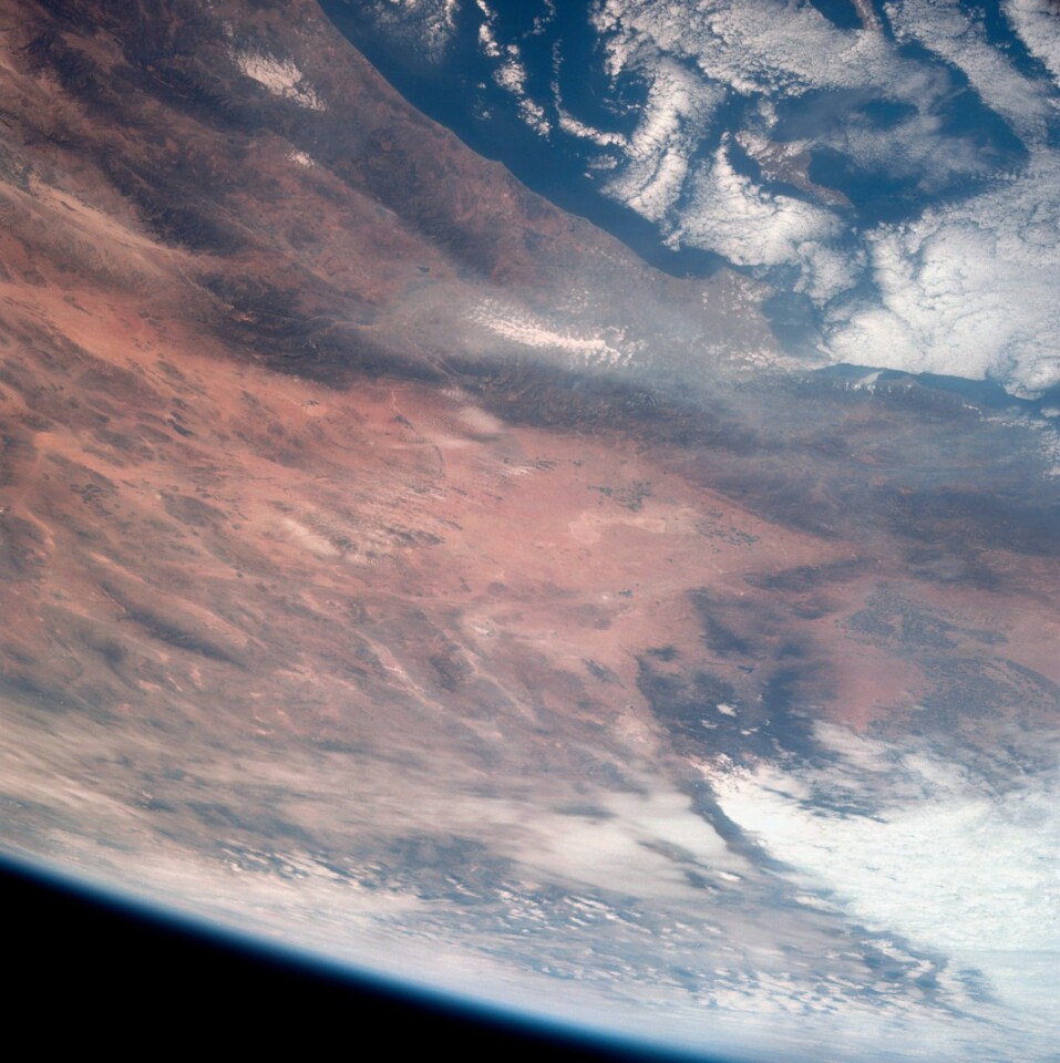 California as seen from Apollo 7