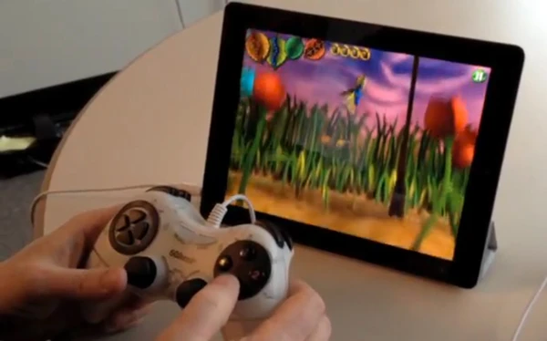 Bugdom 2 on an iPad using the 60beat GamePad