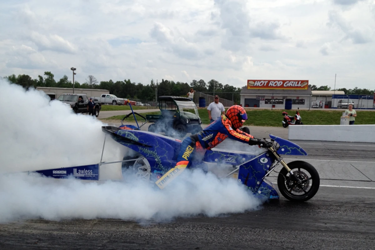 The Lawless Electric Rocket drag bike recently achieved a National Electric Drag Racing Association record run of 6.94 seconds at 201.37 mph over a quarter mile from a standing start