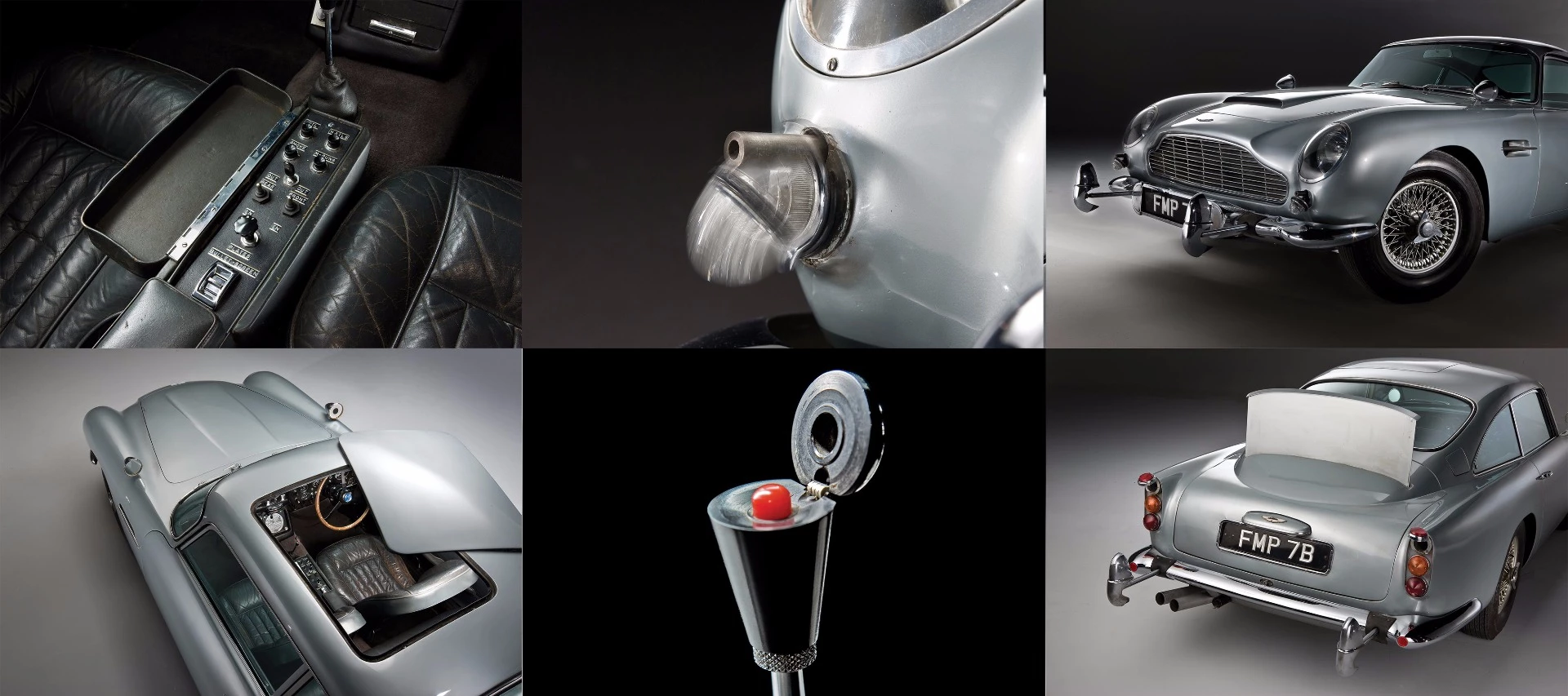 James Bond's weaponized Aston Martin DB5 from Goldfinger (1964)