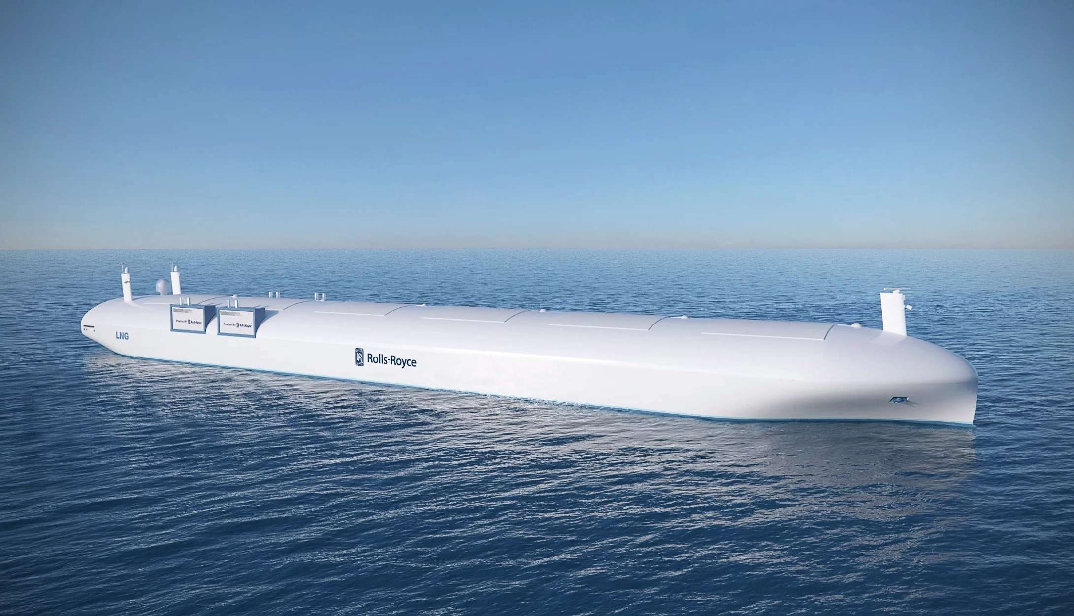 Artist's concept of a robotic LNG carrier
