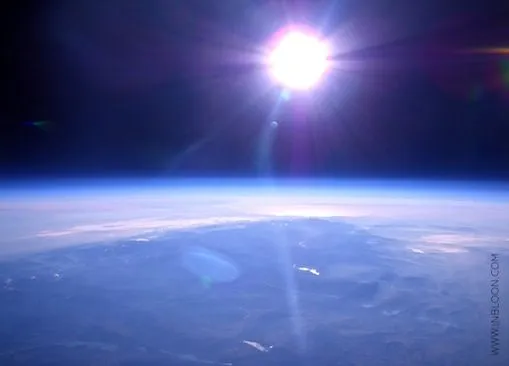 View from the unmanned scale prototype bloon test flight