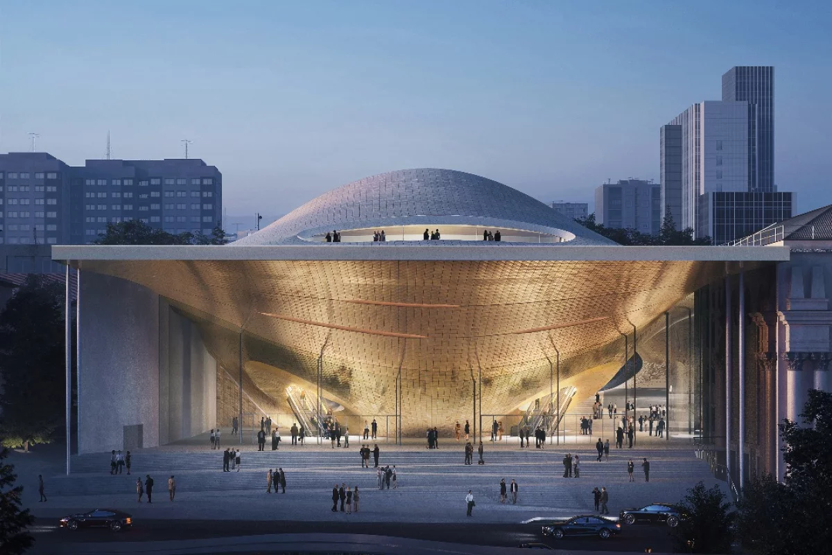 The new Sverdlovsk Philharmonic Concert Hall will include a 1,600-seat concert hall and a 400-seat chamber music hall