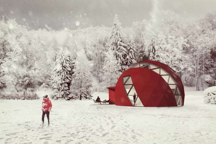 Latvian architectural firm NRJA has revealed its plans to produce an off-the-grid geodesic dome
