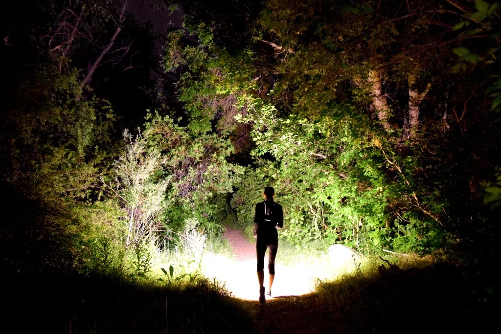 The Kogalla Ra doesn't just throw light onto the trail, it casts a 120-degree field that lets you see the full area in front of you