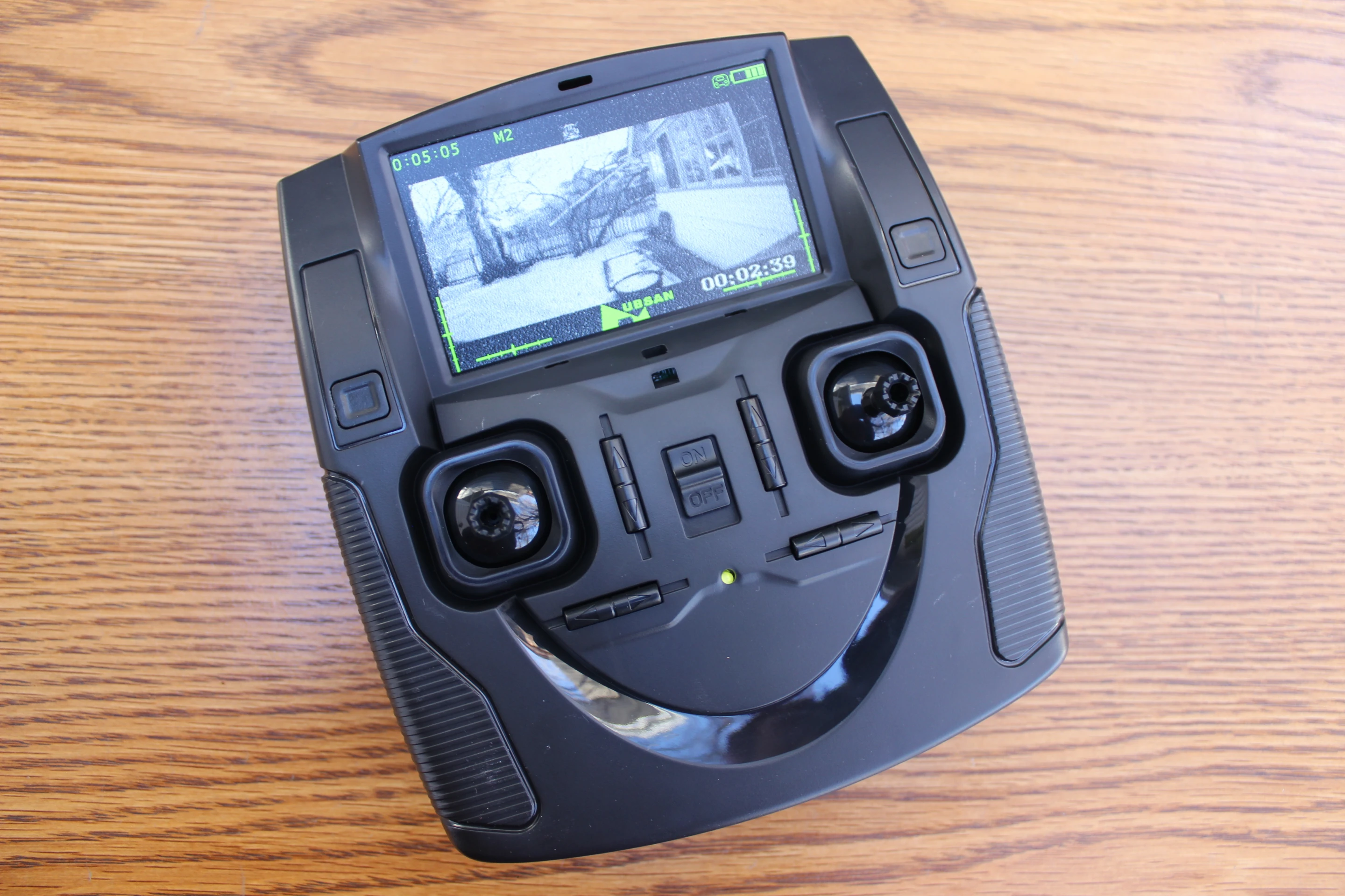 The Hubsan FPV X4 Plus' radio remote control unit